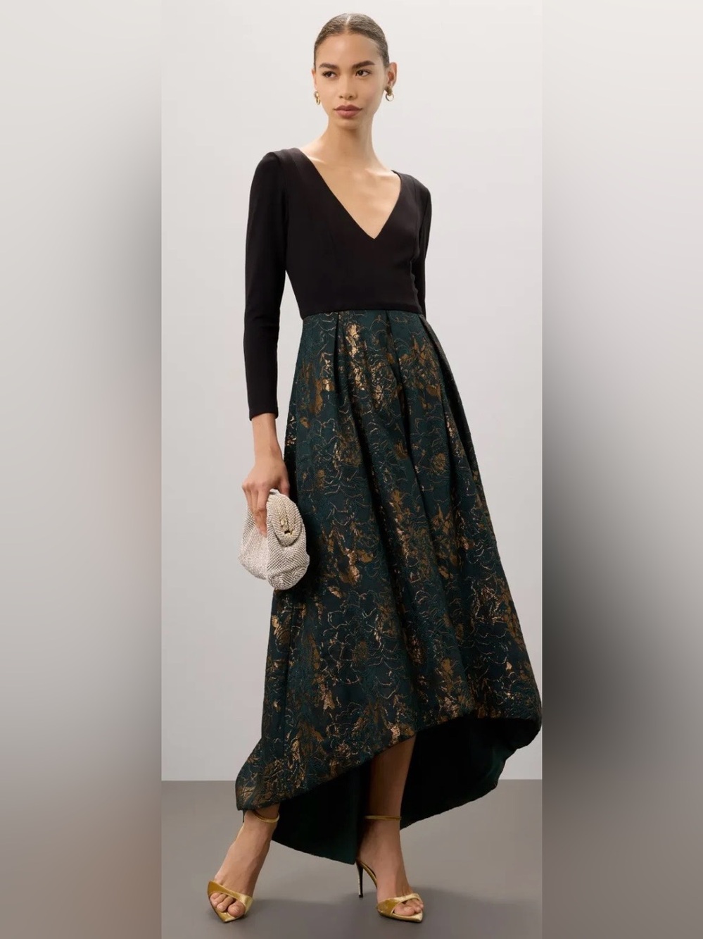 Hutch Marilyn RTR High Low Jacquard Formal Dress (00032)